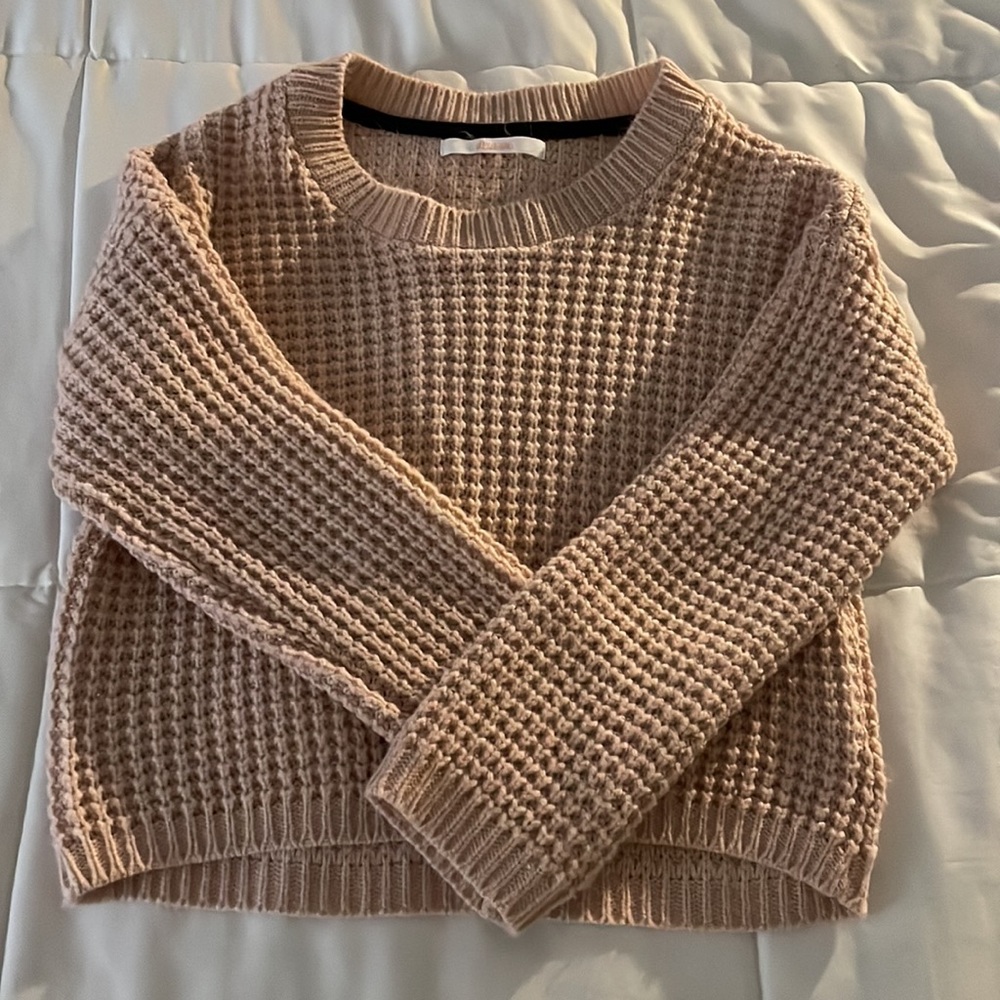 New Hi-low cropped sweater